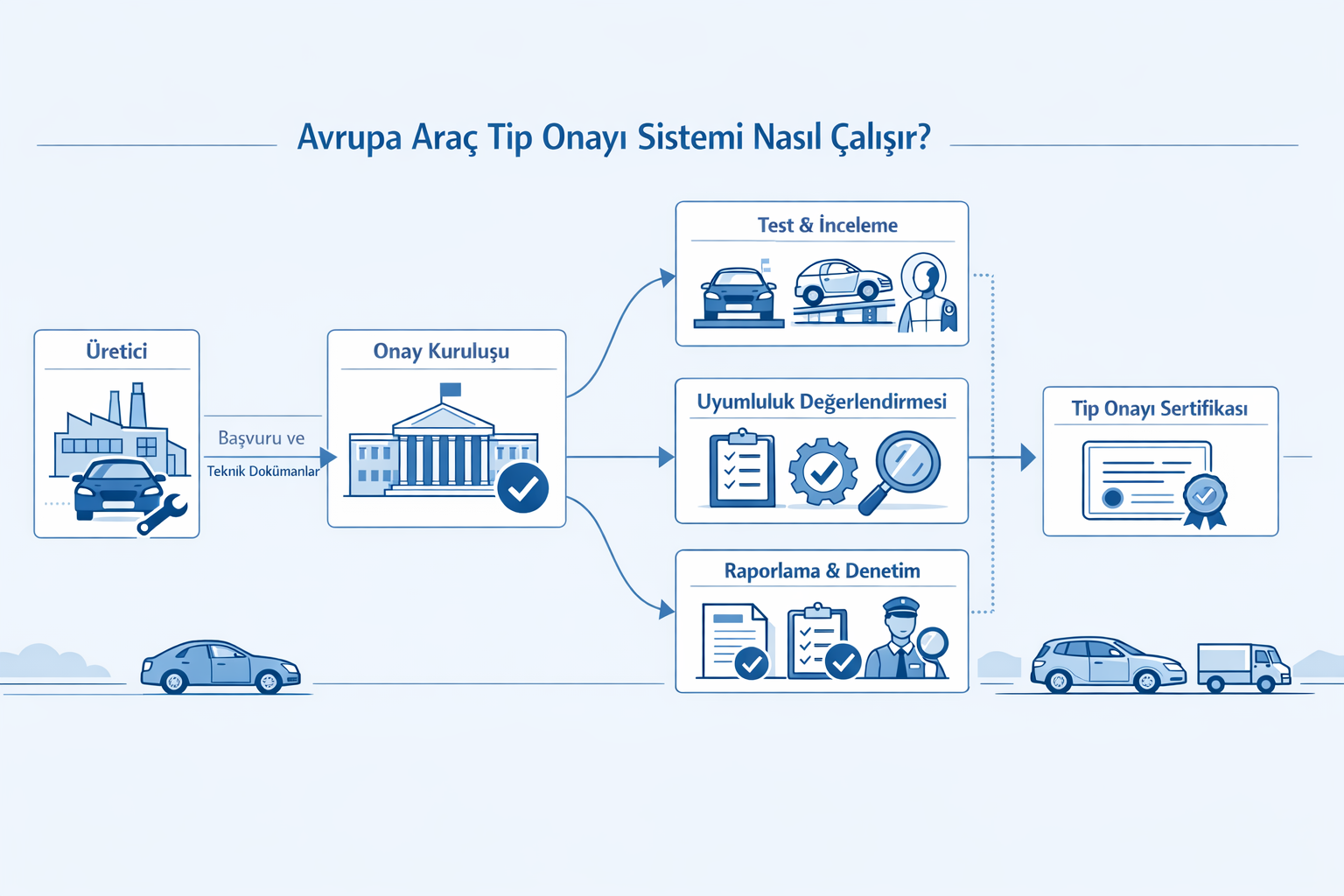 Avrupa Araç Tip Onayı Sistemi Nasıl Çalışır?