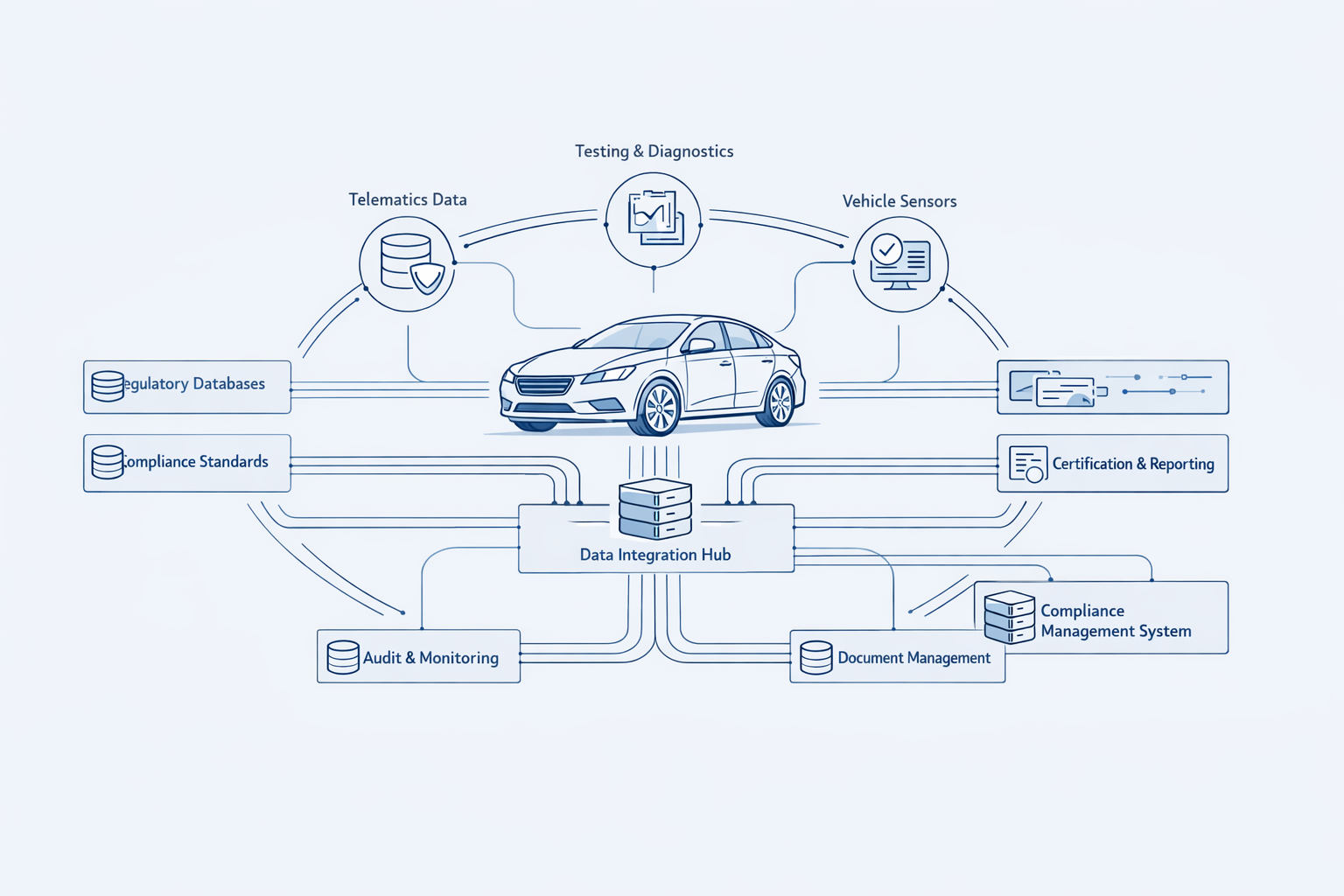 How Vehicle Compliance Systems Coordinate Regulatory Data