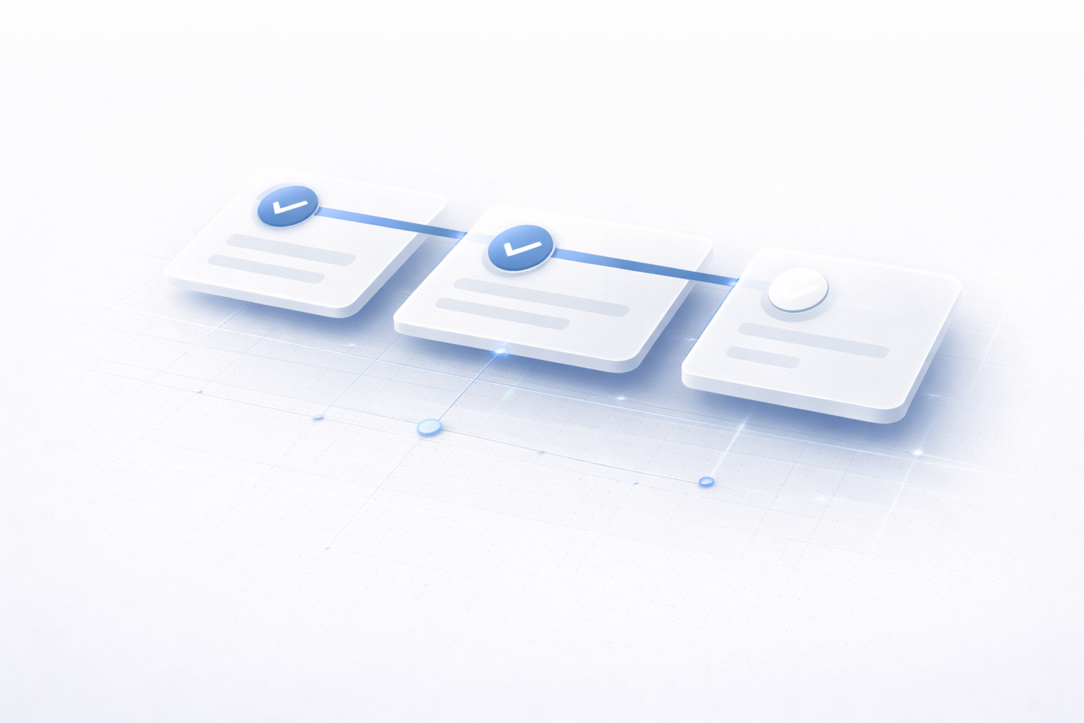 Transparent operational status tracking for eCoC workflow management